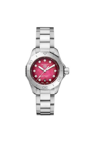 TAG Heuer WBP2414.BA0625 : Aquaracer Professional 200 Automatic 30 Stainless Steel / Red MOP