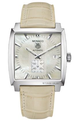 TAG Heuer WW2112.FC6215 : Monaco Calibre 6 Stainless Steel / MOP / Alligator