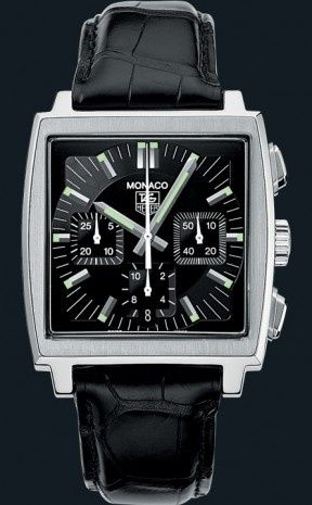 TAG Heuer CW2111.FC6177 : Monaco Calibre 17 Stainless Steel / Black
