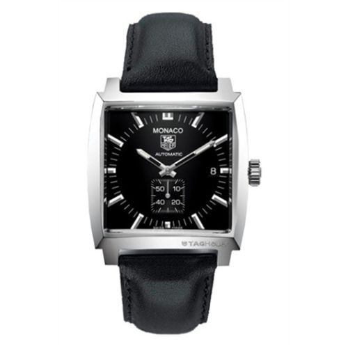 TAG Heuer WW2110.FC6171 : Monaco Calibre 6 Automatic Stainless Steel / Black / Calf