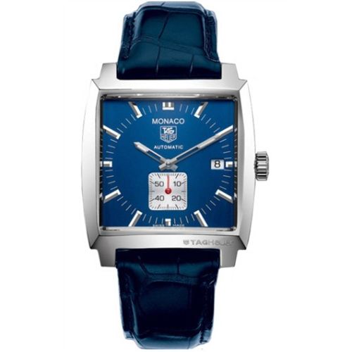 TAG Heuer WW2111.FC6204 : Monaco Calibre 6 Automatic Stainless Steel / Blue / Alligator