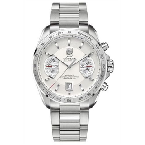TAG Heuer CAV511B.BA0902 : Grand Carrera Calibre 17 RS 43 Stainless Steel / Silver / Bracelet