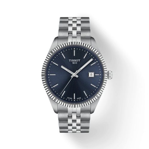 Tissot T156.410.11.041.00 : Ballade 40 Stainless Steel / Blue / Bracelet