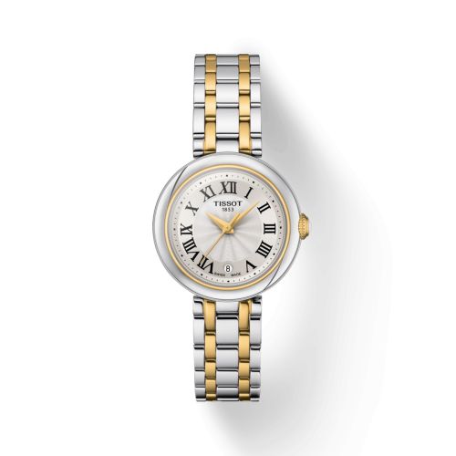 Tissot T126.010.22.013.00 : Bellissima Small Lady Stainless Steel - Yellow Gold / Silver / Bracelet