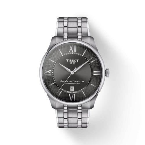 Tissot T139.407.11.068.00 : Chemin Des Tourelles Powermatic 80 42 Stainless Steel / Silver / Bracelet