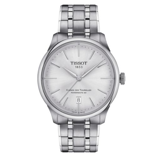 Tissot T139.807.11.031.00 : Chemin Des Tourelles Powermatic 80 39 Stainless Steel / Silver / Bracelet