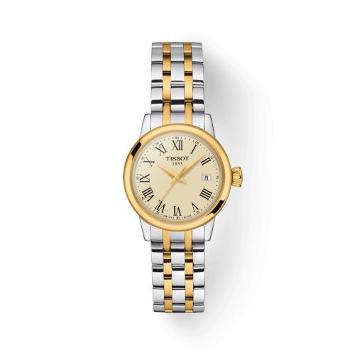 Tissot T129.210.22.263.00 : Dream Lady Stainless Steel - Yellow Gold / Ivory / Bracelet