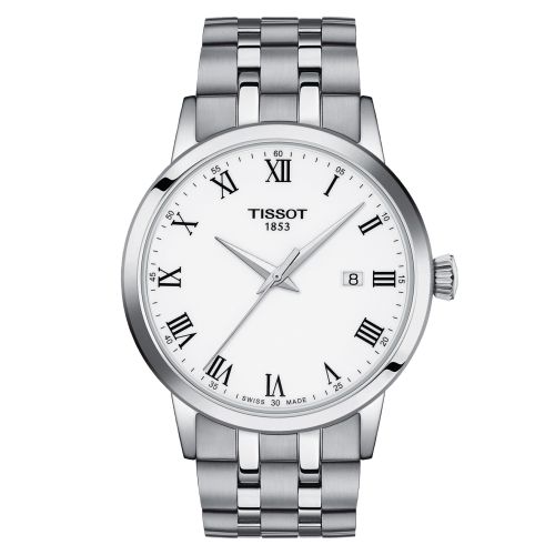 Tissot T129.410.11.013.00 : Dream Quartz 42 Stainless Steel / White / Bracelet