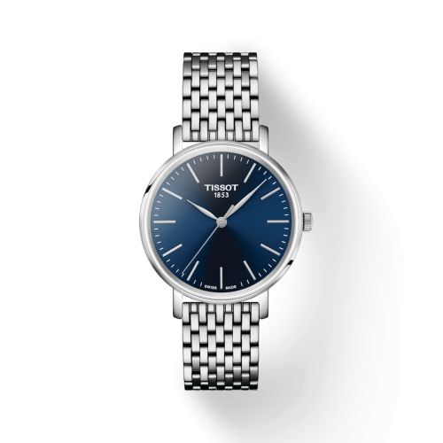 Tissot T143.210.11.041.00 : Everytime Lady Stainless Steel / Blue / Bracelet