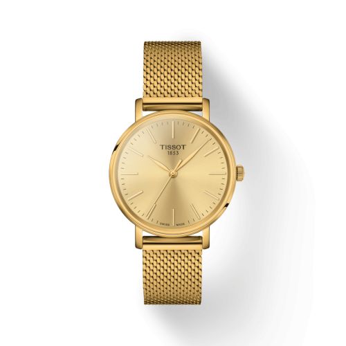 Tissot T143.210.33.021.00 : Everytime Lady Yellow Gold / Champagne / Bracelet