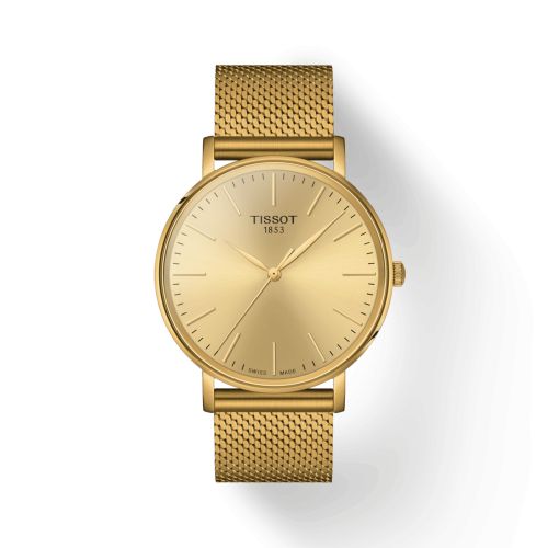 Tissot T143.410.33.021.00 : Everytime Gent Yellow Gold / Champagne