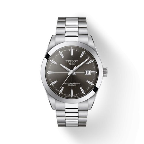 Tissot T127.407.11.061.01 : Gentleman Powermatic Stainless Steel / Grey / Bracelet