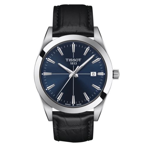 Tissot T127.410.16.041.01 : Gentleman Quartz Stainless Steel / Blue / Strap