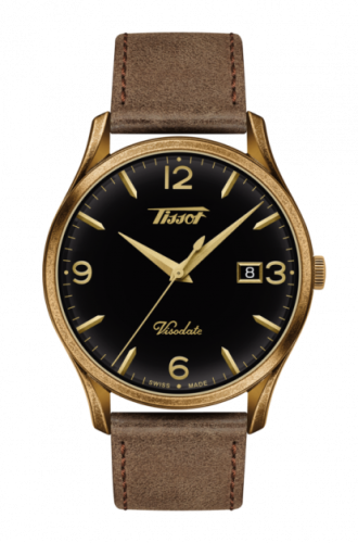 Tissot T118.410.36.057.00 : Visodate Quartz 40 Bronze / Black