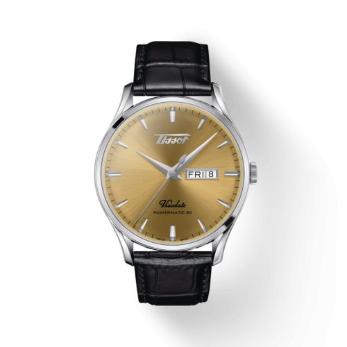 Tissot T118.430.16.021.00 : Visodate Powermatic 80 Stainless Steel / Champagne / Strap