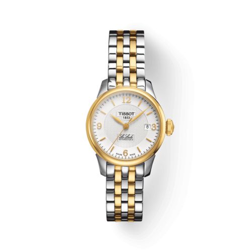 Tissot T41.2.183.34 : Le Locle Automatic Small Lady Stainless Steel - Yellow Gold / White / Bracelet
