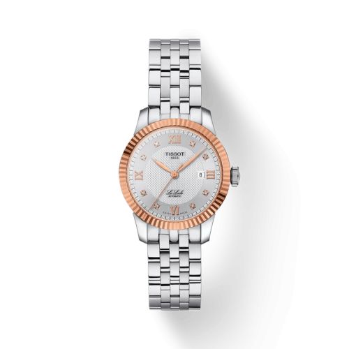 Tissot T932.207.41.036.00 : Le Locle 29 Automatic Lady Stainless Steel - Rose Gold / Silver / Bracelet