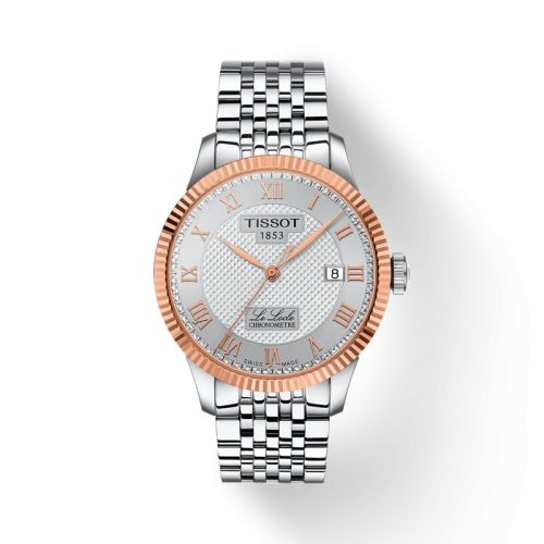 Tissot T932.408.41.033.00 : Le Locle 39 COSC Stainless Steel - Rose Gold / Silver / Bracelet