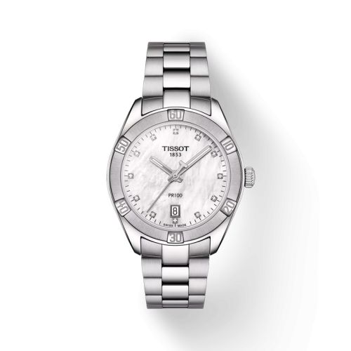 Tissot T101.910.11.116.00 : PR 100 Sport Chic 36 Stainless Steel / MOP / Bracelet