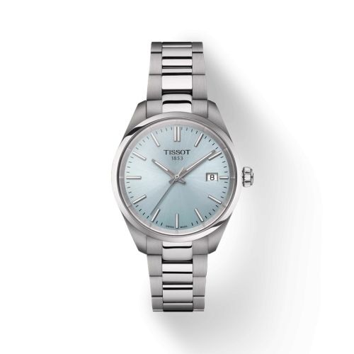 Tissot T150.210.11.351.00 : PR 100 34 Stainless Steel / Ice Blue / Bracelet