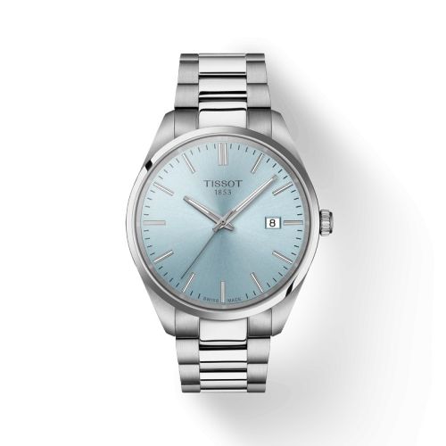 Tissot T150.410.11.351.00 : PR 100 Quartz 40 Stainless Steel / Ice Blue / Bracelet