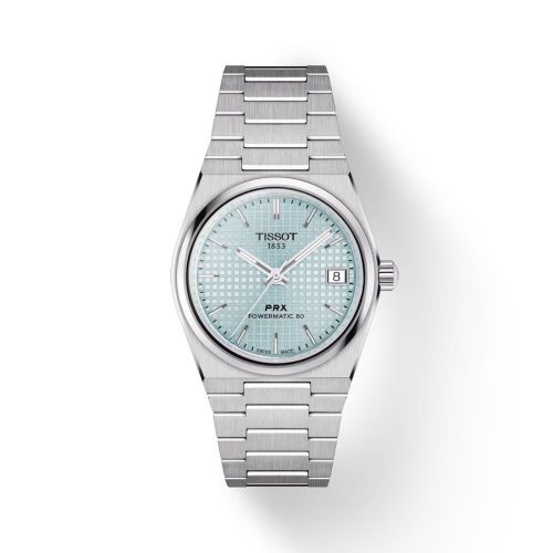 Tissot T137.207.11.351.00 : PRX 35 Powermatic 80 Stainless Steel / Ice Blue