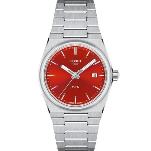 Tissot T137.210.11.421.00 : PRX Quartz 35 Stainless Steel / Red