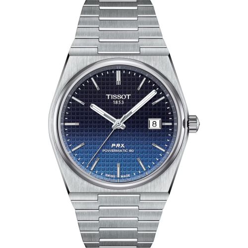 Tissot T137.407.11.051.01 : PRX Powermatic 80 Stainless Steel / Blue Gradient