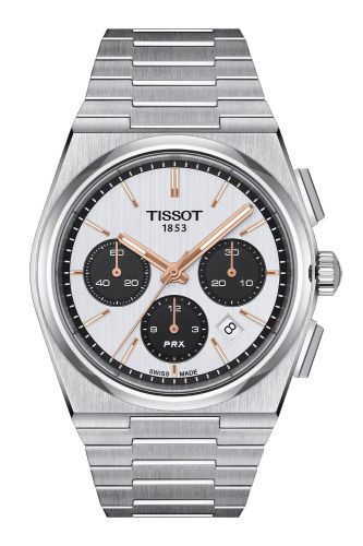 Tissot T137.427.11.011.00 : PRX Chronograph Stainless Steel / Silver