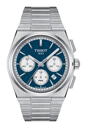 Tissot T137.427.11.041.00 : PRX Chronograph Stainless Steel / Blue