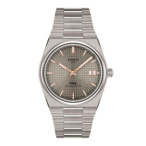 Tissot T137.807.44.061.00 : PRX Powermatic 80 38 Titanium / Brown
