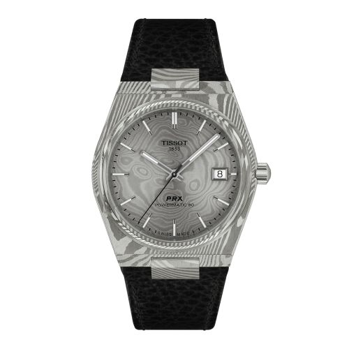 Tissot T137.807.96.081.00 : PRX Powermatic 80 38 Damascus Steel / Leather
