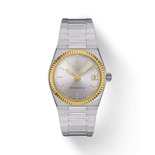 Tissot T931.207.41.031.01 : PRX 35 Powermatic 80 Stainless Steel - Yellow Gold / Silver