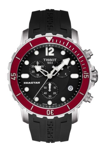 Tissot T066.417.17.057.01 : Seastar 1000 Quartz Chronograph Stainless Steel / Black / Rubber