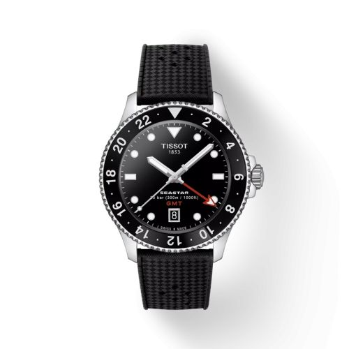 Tissot T120.852.17.051.00 : Seastar 1000 Quartz GMT 40 Stainless Steel / Black