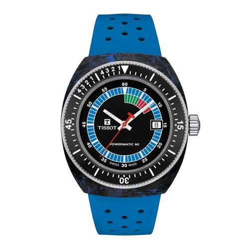 Tissot T145.407.97.057.01 : Sideral Forged Carbon / Blue