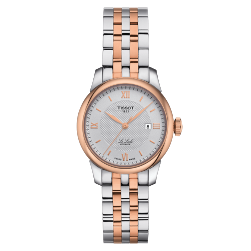 Tissot T006.207.22.038.00 : Le Locle 29 Automatic Lady Stainless Steel - Rose Gold / Silver