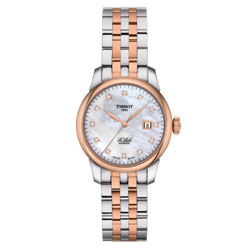 Tissot T006.207.22.116.00 : Le Locle 29 Automatic Lady Stainless Steel / Rose Gold PVD / MOP
