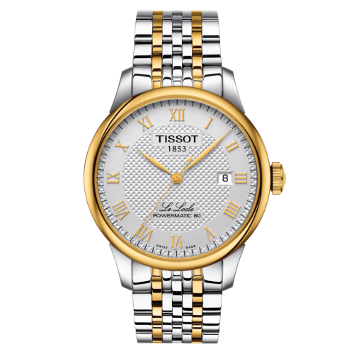 Tissot T006.407.22.033.01 : Le Locle Powermatic 80 39.3 Stainless Steel - Yellow Gold / Silver / Bracelet