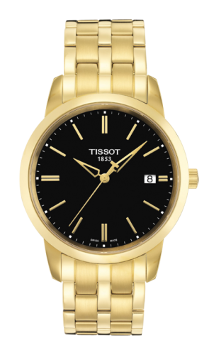 Tissot T033.410.33.051.01 : Dream Quartz 38 Yellow Gold PVD / Black / Bracelet