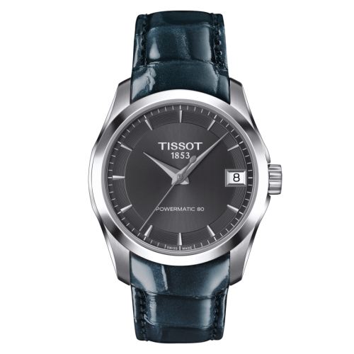 Tissot T035.207.16.061.00 : Couturier Powermatic 80 32 Stainless Steel / Grey / Strap