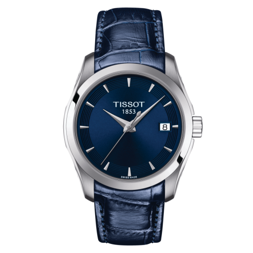 Tissot T035.210.16.041.00 : Couturier Quartz 32 Stainless Steel / Blue / Strap