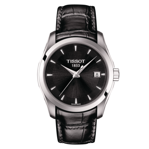 Tissot T035.210.16.051.01 : Couturier Quartz 32 Stainless Steel / Black / Strap