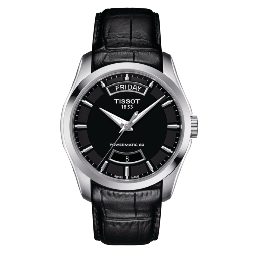 Tissot T035.407.16.051.02 : Couturier Powermatic 80 39 Stainless Steel / Black / Strap