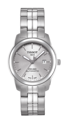 Tissot T049.307.11.031.00 : PR 100 Automatic 27 Stainless Steel / Silver / Bracelet