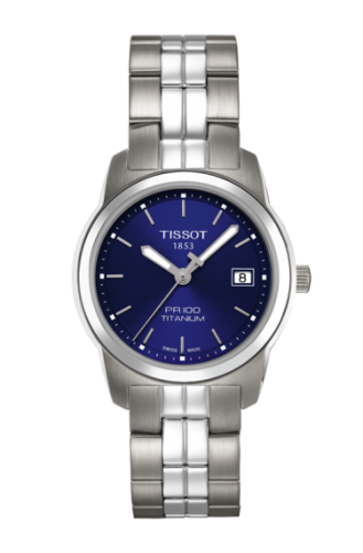 Tissot T049.310.44.041.00 : PR 100 Quartz 27 Titanium / Blue / Bracelet