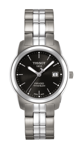 Tissot T049.310.44.051.00 : PR 100 Quartz 27 Titanium / Black / Bracelet