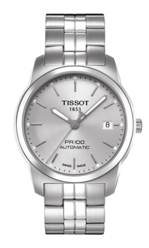 Tissot T049.407.11.031.00 : PR 100 Automatic 38 Stainless Steel / Silver / Bracelet
