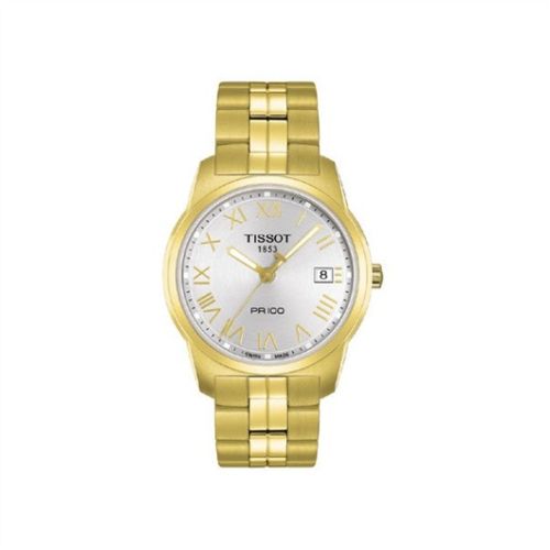 Tissot T049.410.33.033.01 : PR 100 Quartz 38 Yellow Gold PVD / Silver / Bracelet