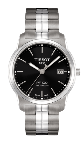 Tissot T049.410.44.051.00 : PR 100 Quartz 38 Titanium / Black / Bracelet